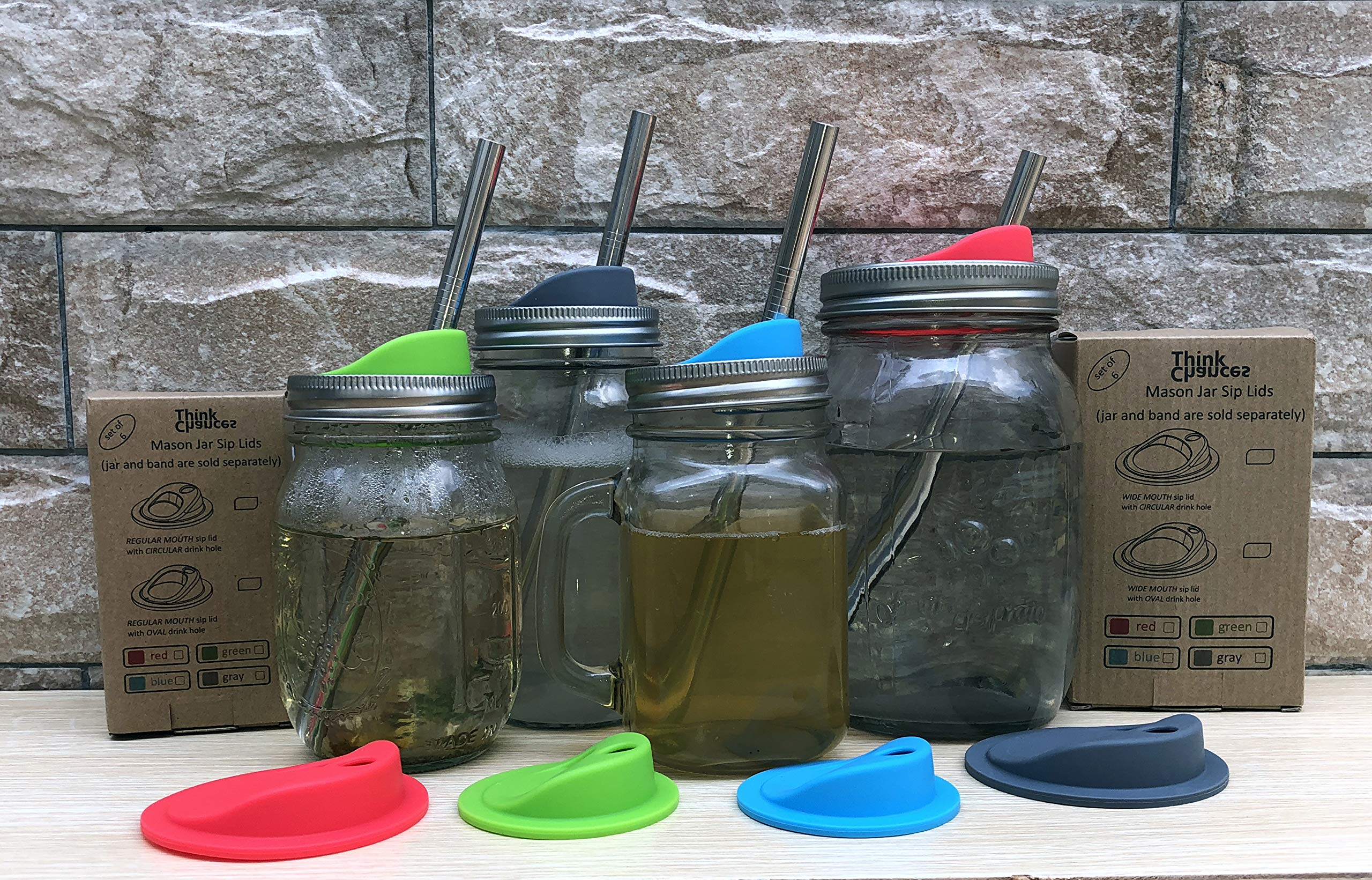 THINKCHANCES BPA-free silicone lid for reusable beverage lids