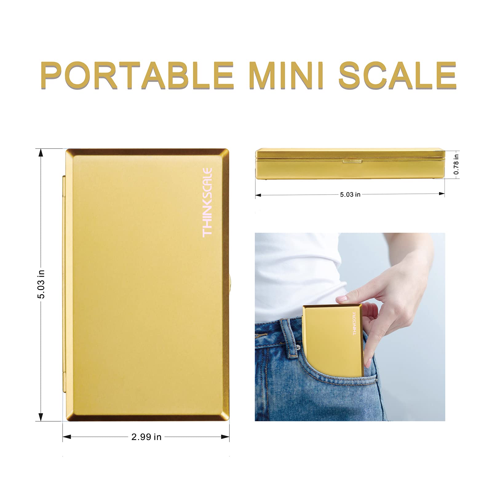 THINKSCALE scale powered by batteries for ready-to-use weighing anywhere
