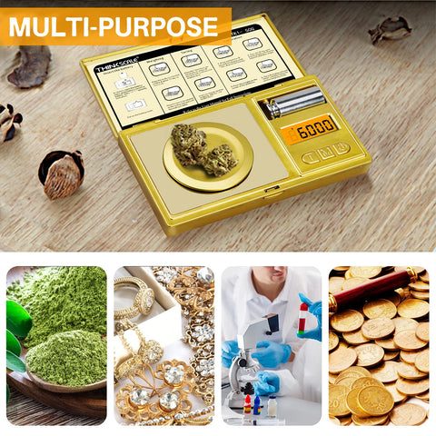 THINKSCALE portable scale with flip cover ideal for on-the-go use