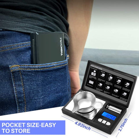 THINKSCALE scale auto-off after inactivity conserves battery for longer use.