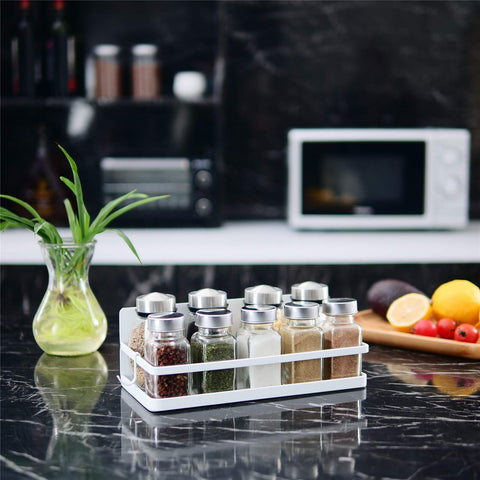 Thipoten magnetic kitchen organizer beside appliances blends with modern decor.