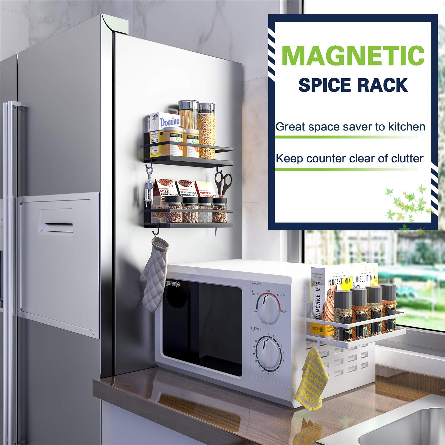 Thipoten space-saving design fits tight corners near stoves and fridges.