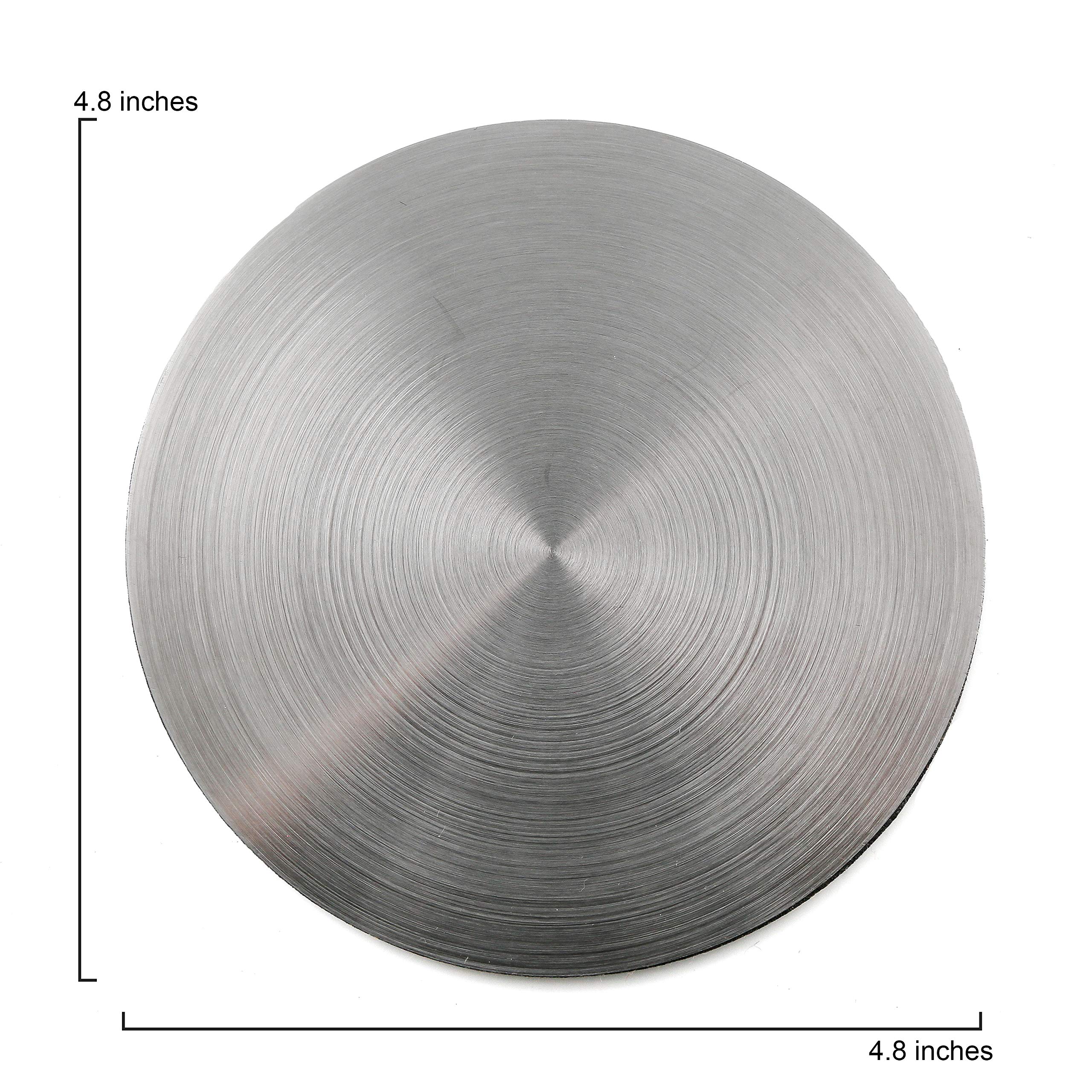Thirstystone stainless steel coaster holder keeps coasters organized on desks or tables.