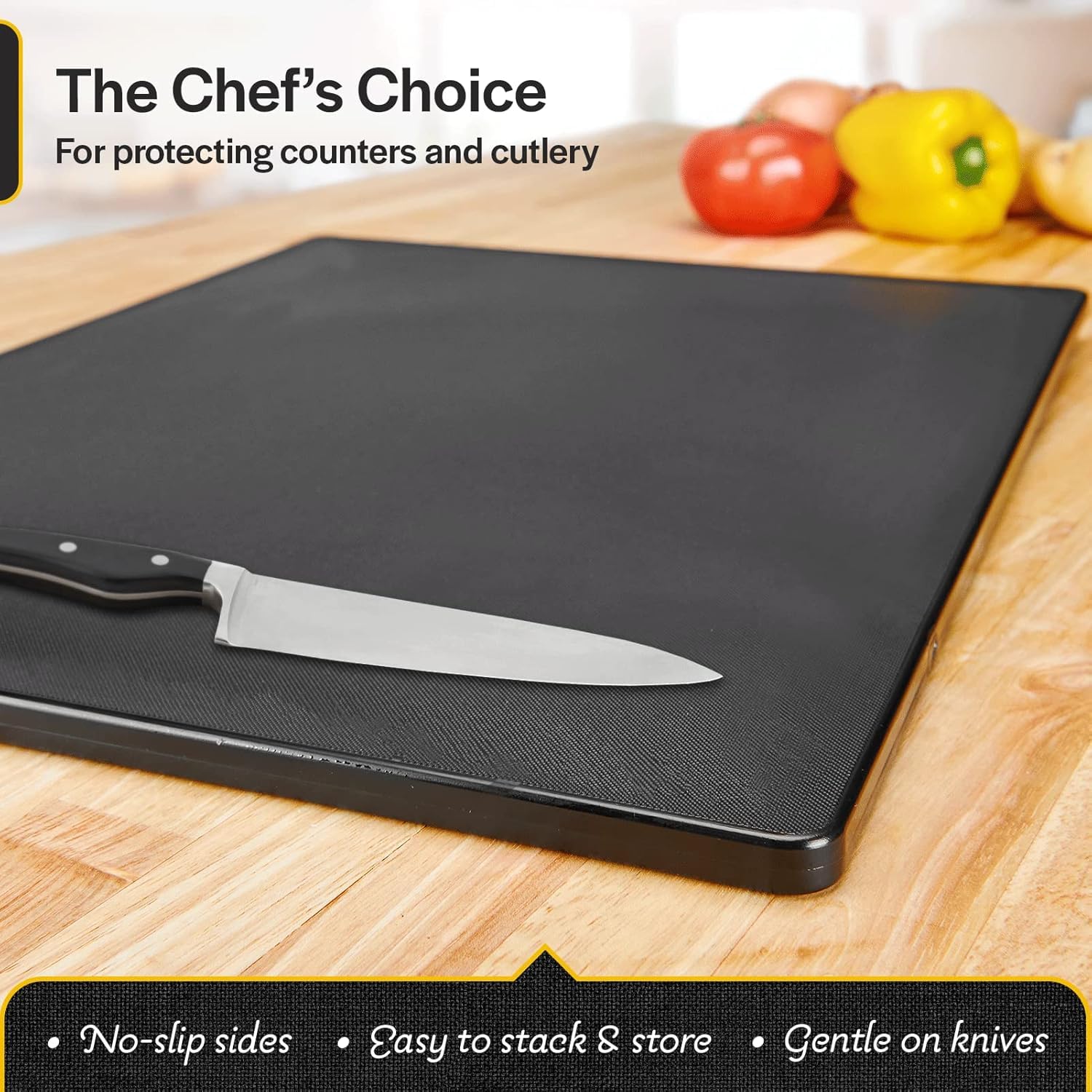 Thirteen Chefs 1/2 inch thick cutting board for tough slicing