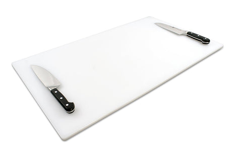 Thirteen Chefs extra-large cutting board for meats offers ample carving space.