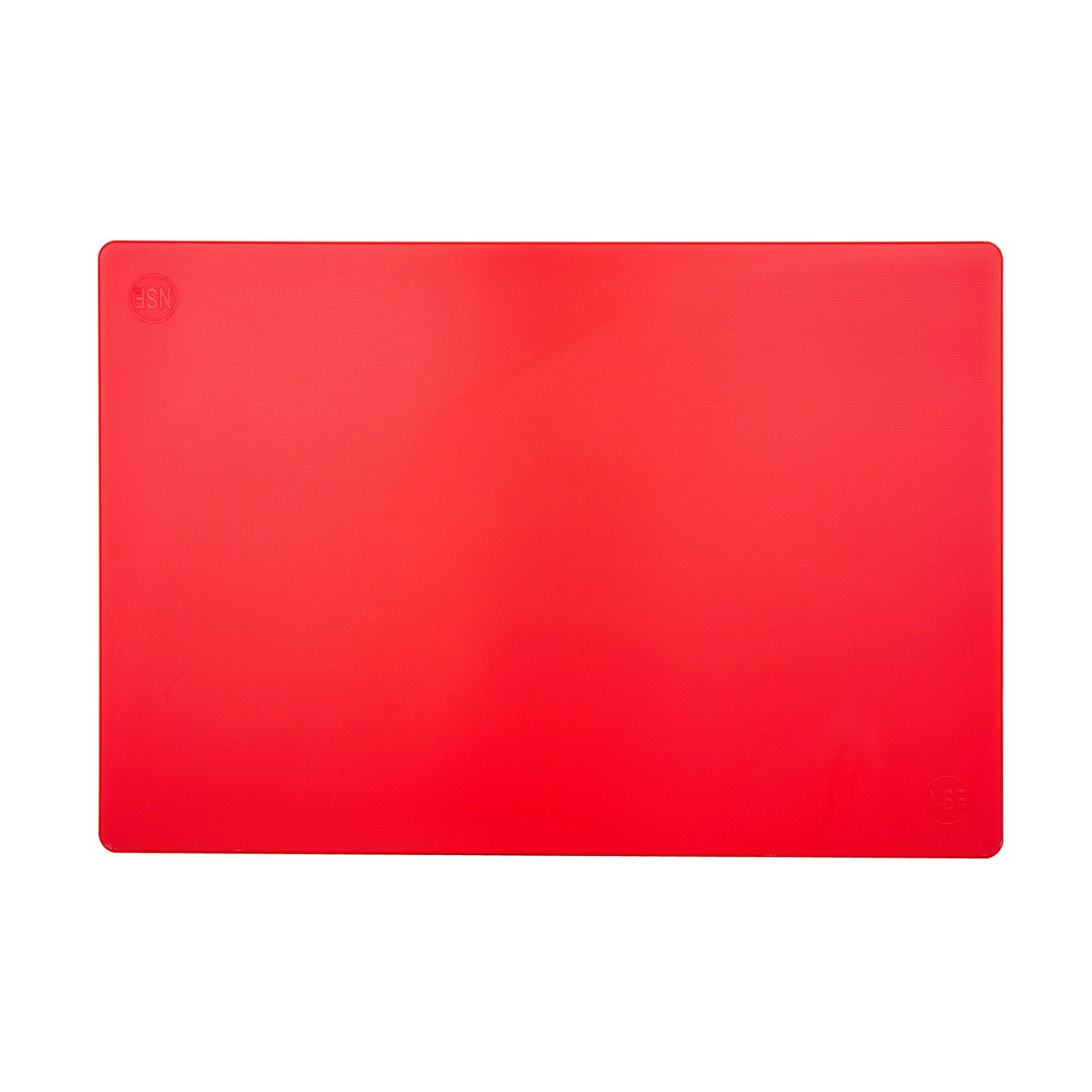 Thirteen Chefs HDPE commercial board, warp resistant, NSF stamped for safe food service.