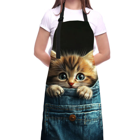THISFIND Womens apron suitable for cooking, baking, cleaning, or DIY projects
