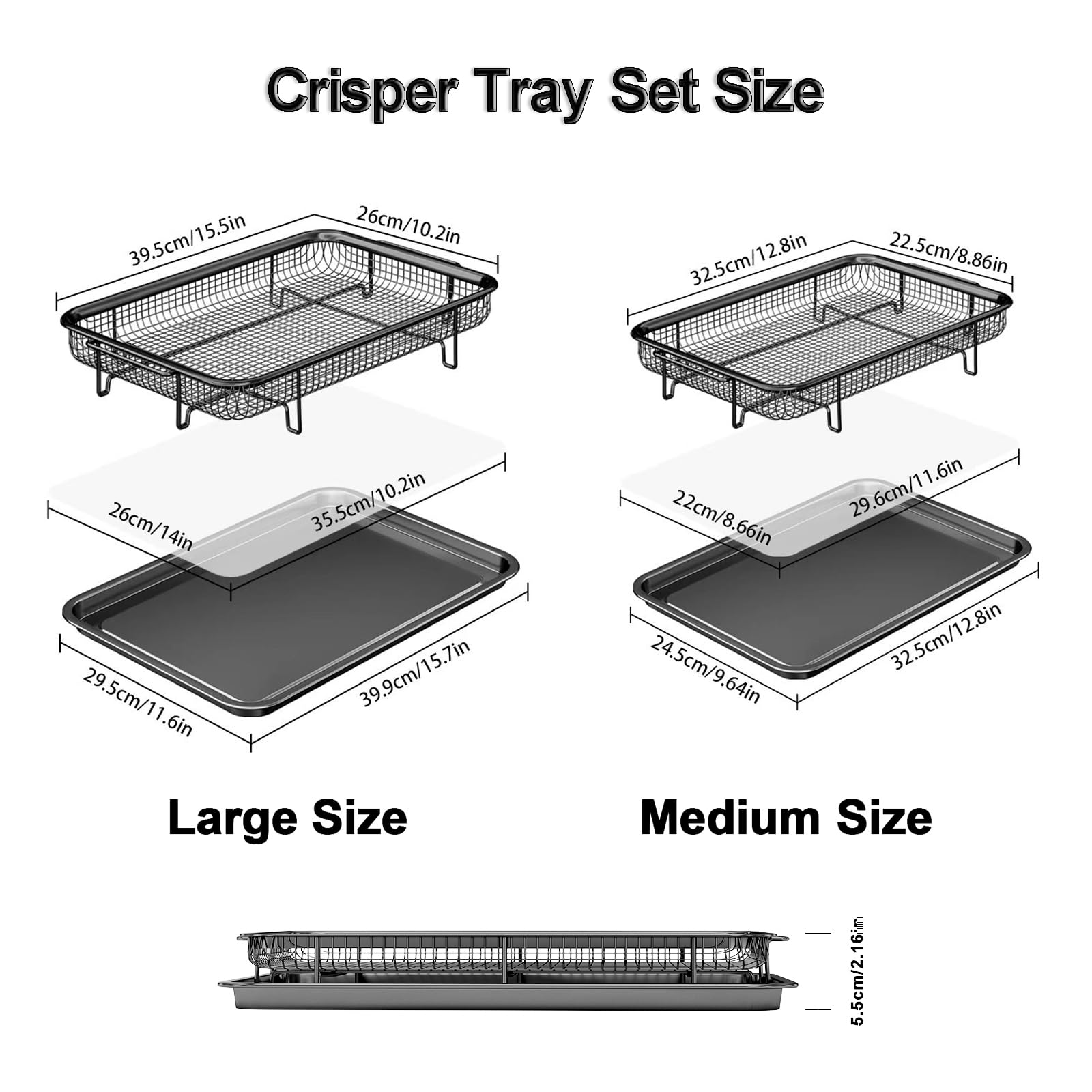 THORSES medium air fryer basket ensures even cooking in compact ovens.