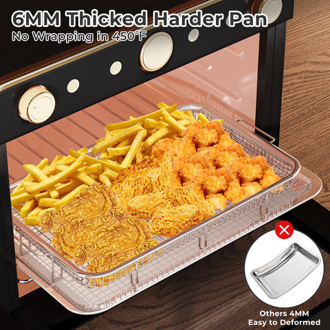 Non-stick surface makes cleaning after meals fast and easy.