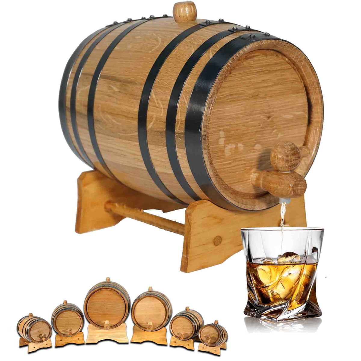 THOUSAND OAKS BARREL 2L aging barrel with stand for home aging.