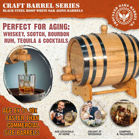 THOUSAND OAKS BARREL bung spigot kit for easy dispensing at home.