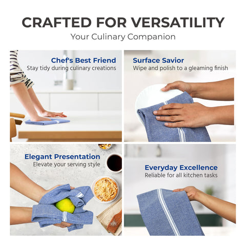 THREAD SPREAD multi-use towels suitable as napkins and kitchen cloths