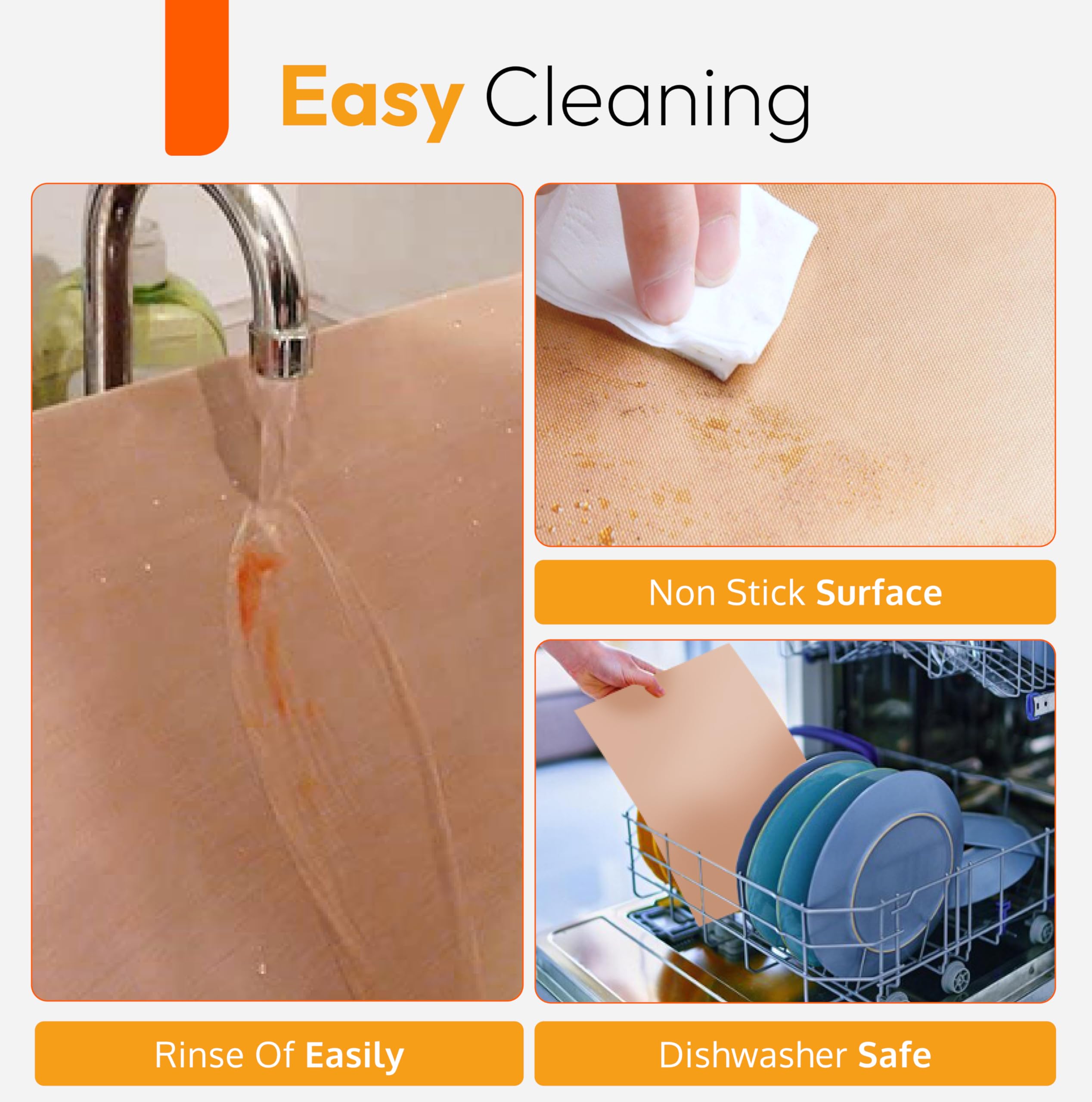 ThreadNanny food-safe BPA-free emphasizes safe, non-toxic baking and cooking with PTFE sheets.