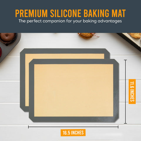 ThreadNanny silicone baking mat showcasing nonstick surface for even heating.