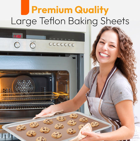 ThreadNanny Teflon sheets cut-to-fit demonstrate custom sizing for ovens and crafts.