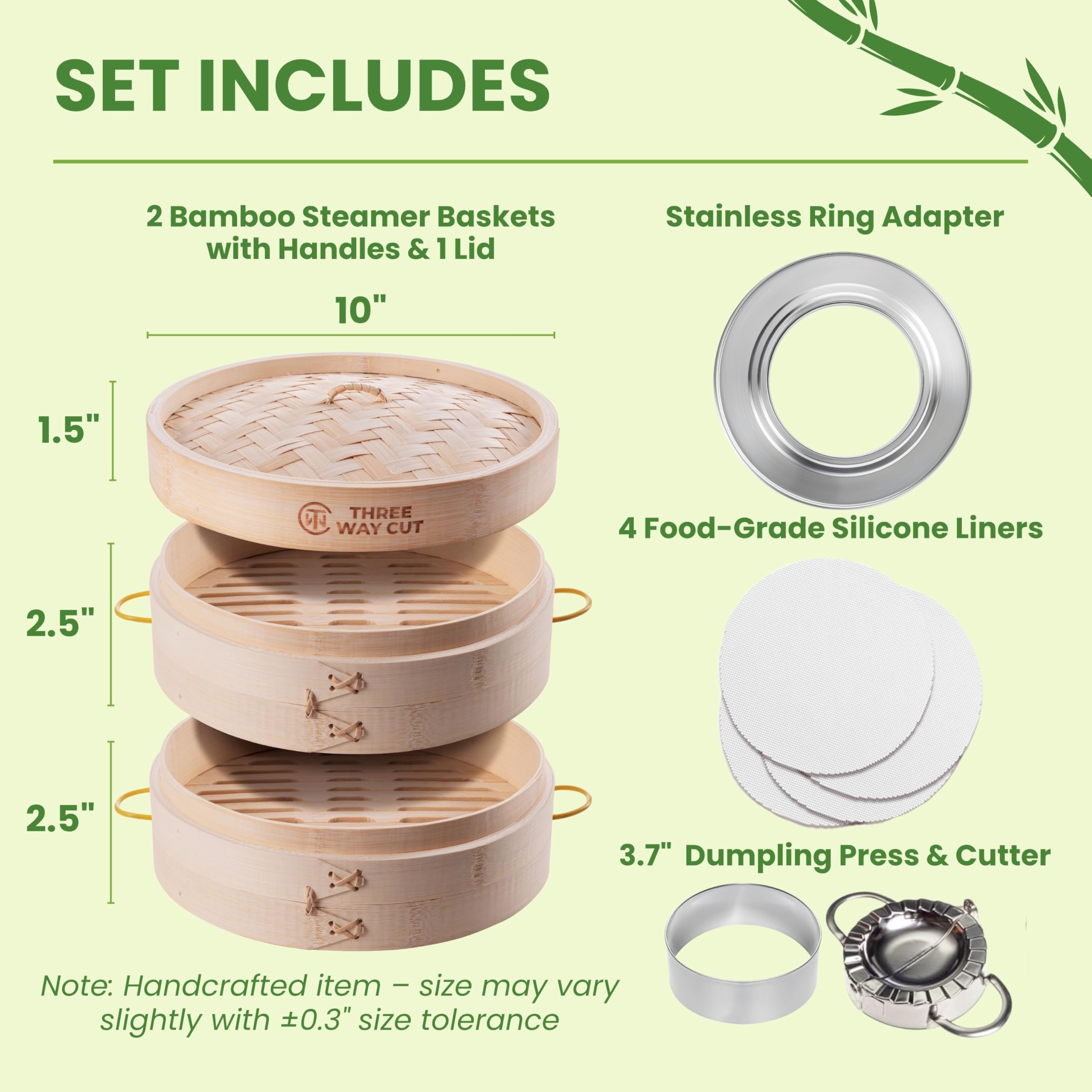 Three Way Cut silicone liner prevents sticking and eases cleanup.