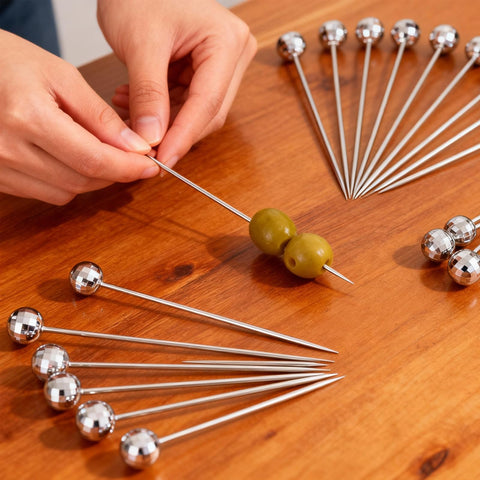 Threehoney gift-ready martini picks set for birthdays and celebrations