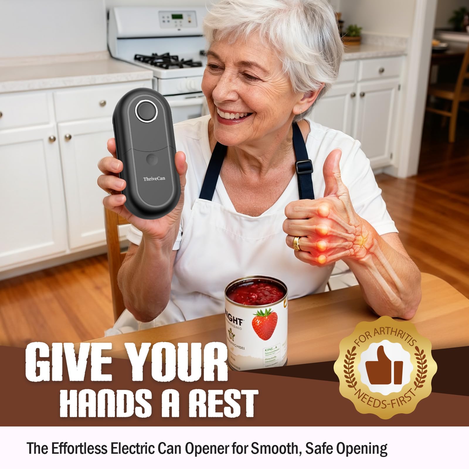 ThriveCan safety side cutting with lid magnet for burr free edges and easy lid removal.