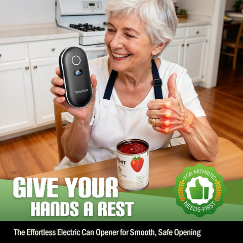 ThriveCan lid magnet enables touch-free removal for safer operation.