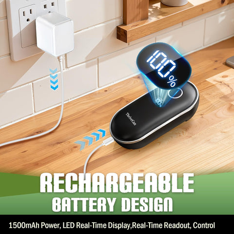 ThriveCan USB-rechargeable 2000mAh battery powers many openings between charges.