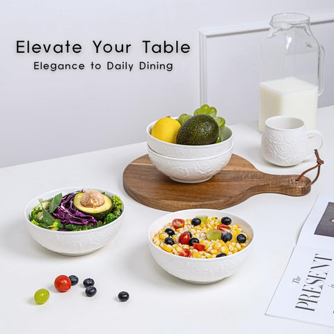 THRYVONA stackable bowls save cabinet space and reduce clutter.