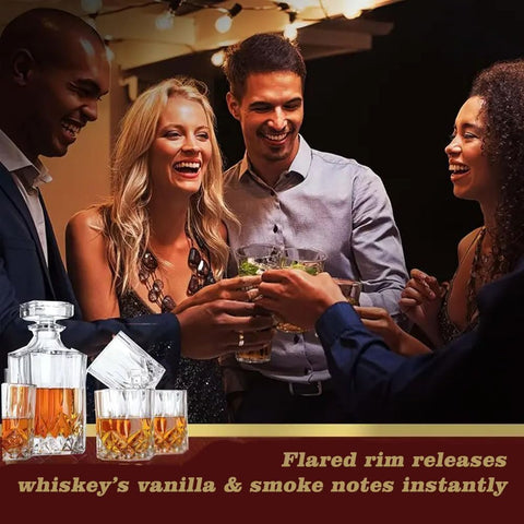 Thsinde Heavy Whiskey Tumbler double-wall design preserves temperature and reduces condensation