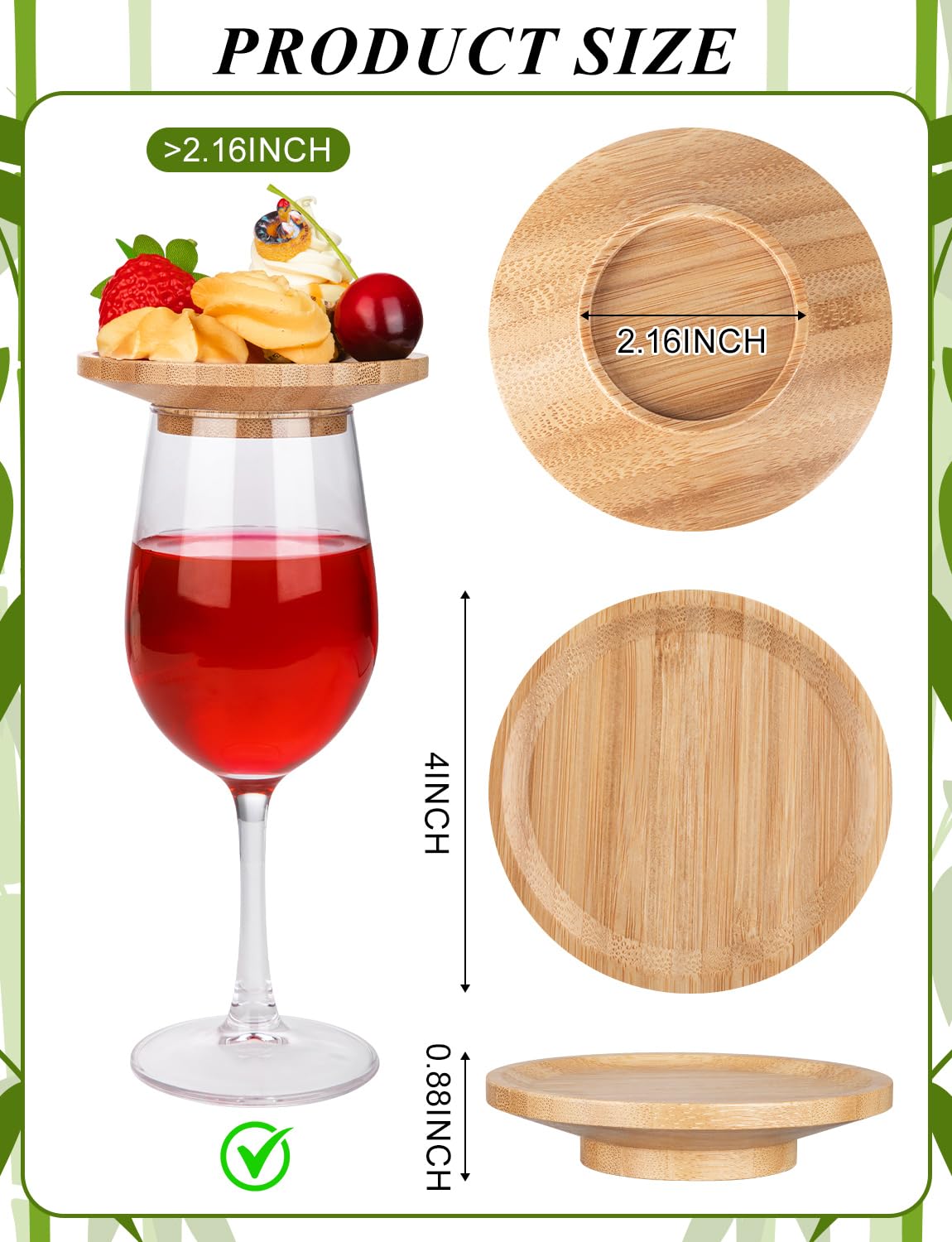 THSLSFX bamboo mini charcuterie boards provide sturdy, stylish serving options.