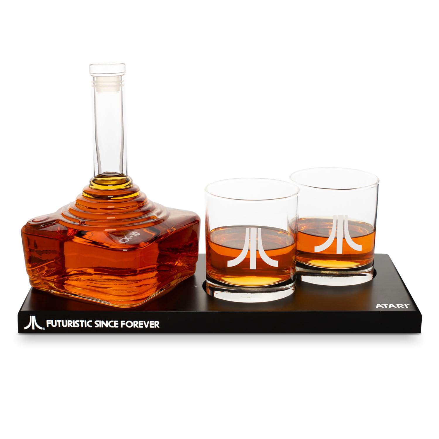 Thumbs Up Atari joystick decanter for a premium retro bar centerpiece