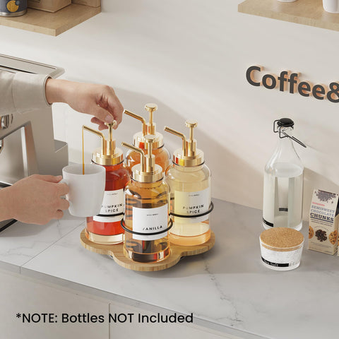 THYGIFTREE compact syrup stand for kitchen counter to save space