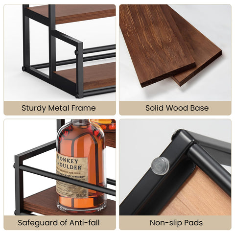 THYGIFTREE non-slip feet protect countertops while keeping bottles steady.