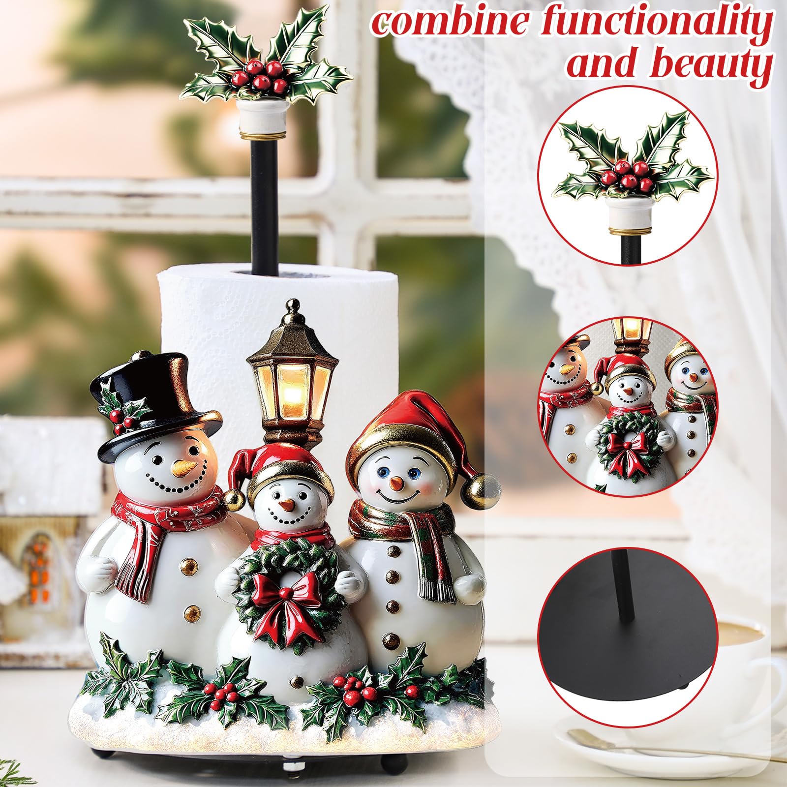 Thyle Snowman on kitchen counter ready for easy daily use.