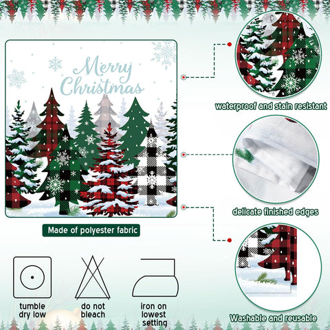 Tiamon waterproof plus stain resistant polyester tablecloth protects the surface