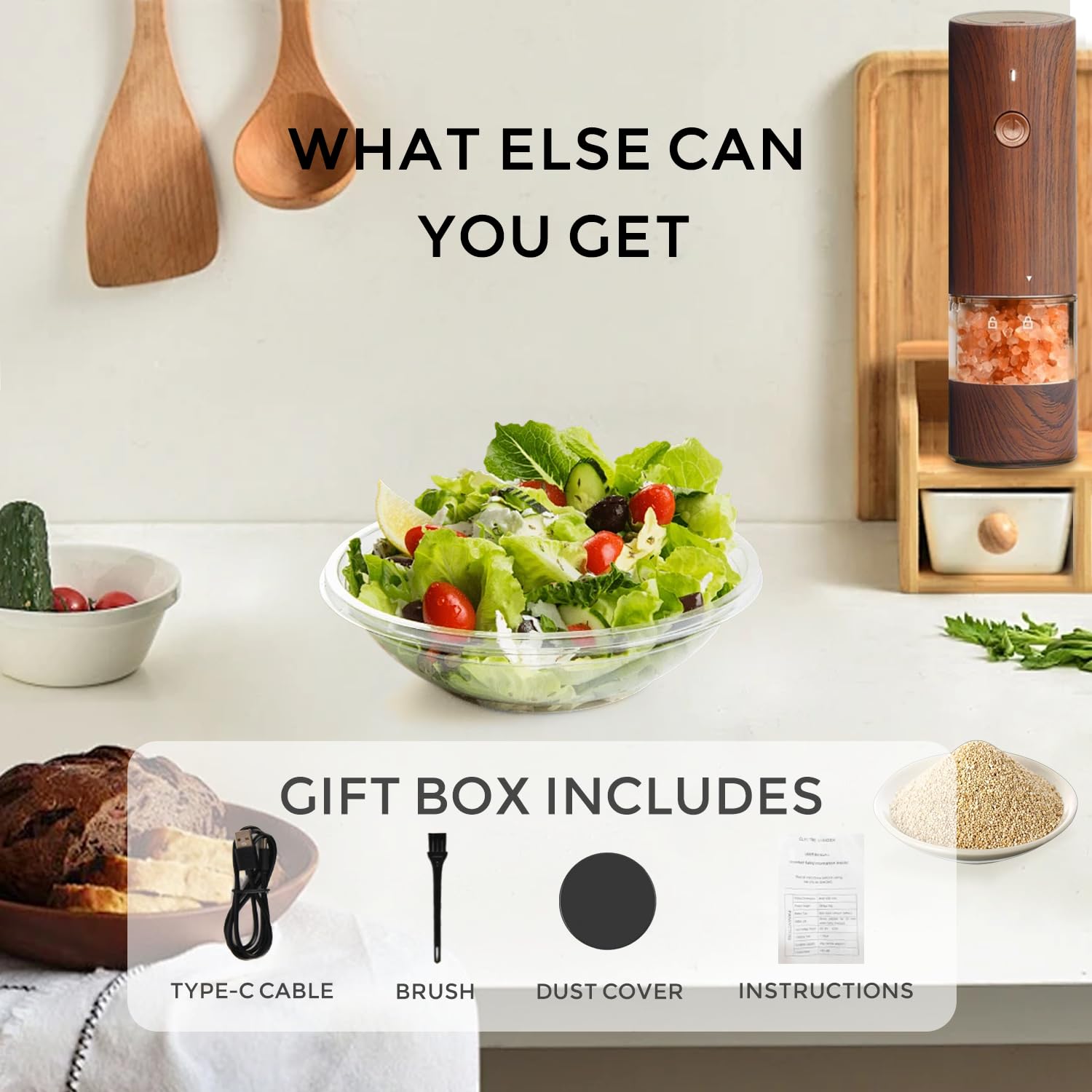 TianfuSpanda built-in LED illuminates grind size