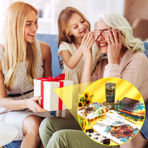 Tiangrid sunflower Highland cow 20 oz tumbler with lid for on the go hydration.