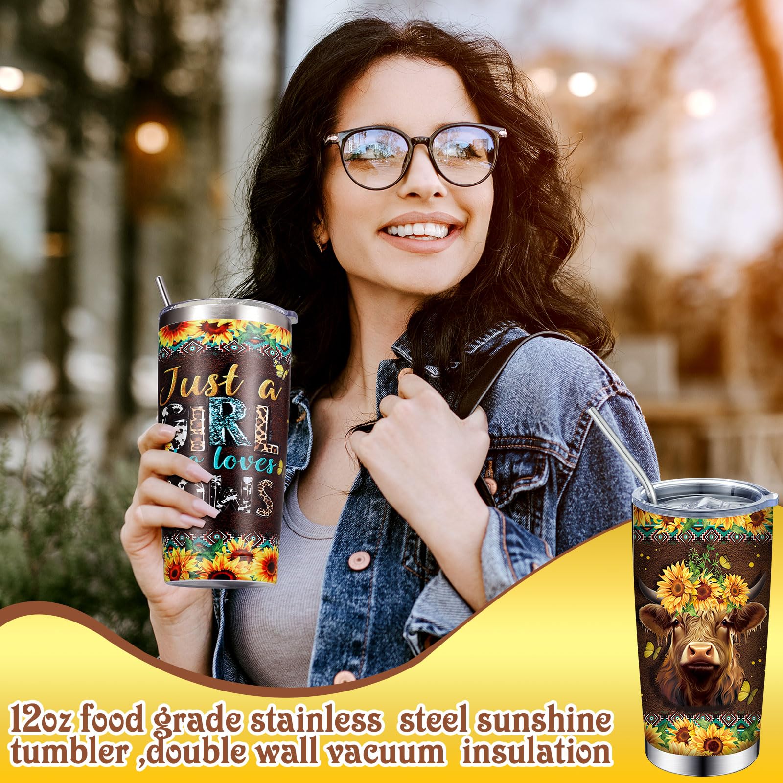 Tiangrid sunflower Highland cow bath towel with bold sunflowers for large, comfortable drying.