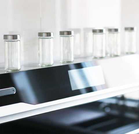 Tianifa dishwasher-safe glass jars for easy cleanup.