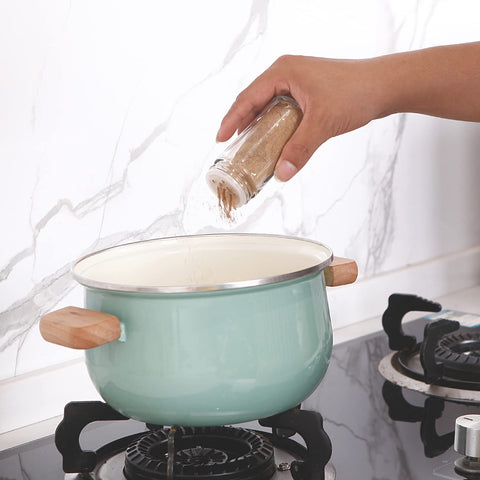 Tianifa shaker tops on spice jars for easy seasoning control.