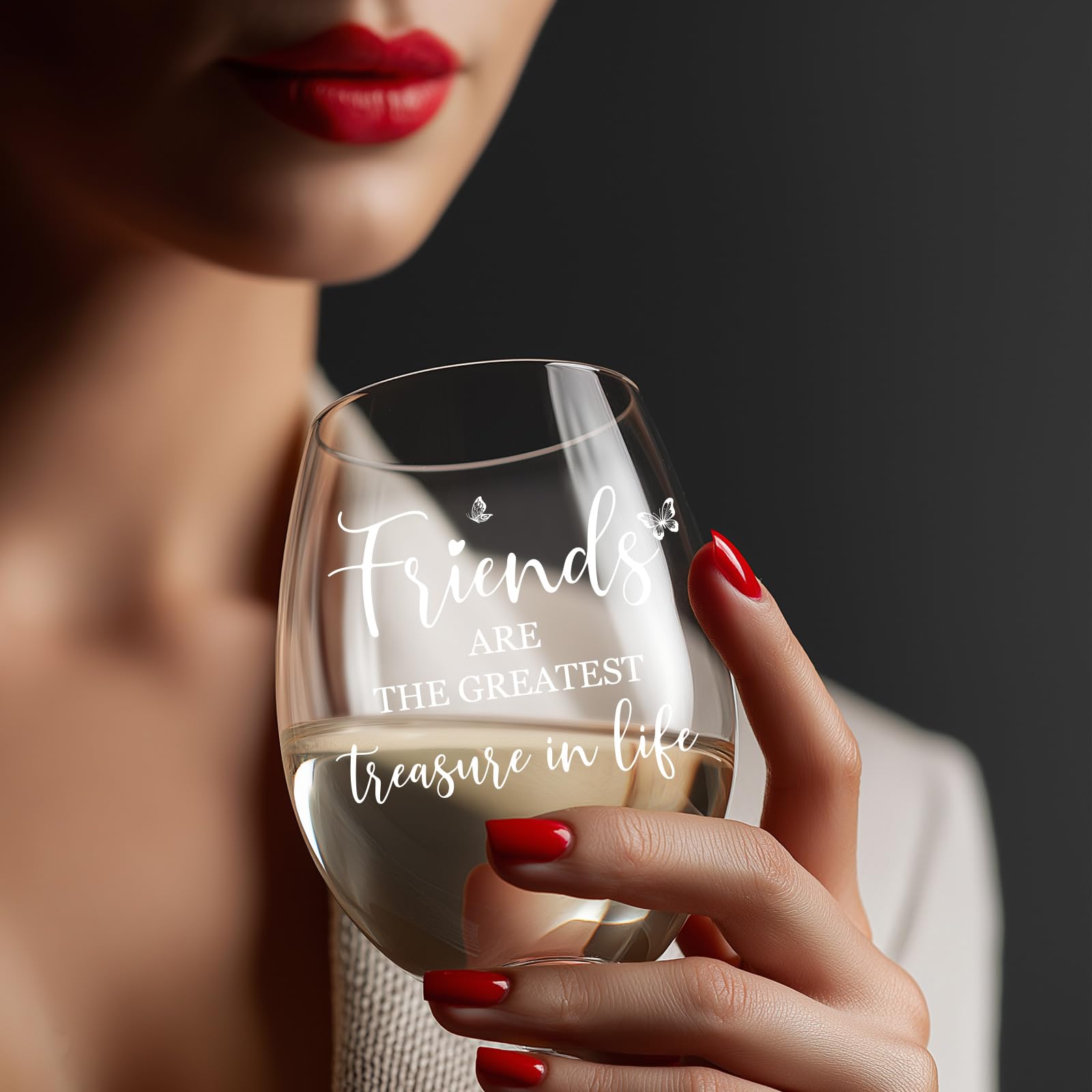 TIAOFENGZHEN Birthday gift for women wine glass ideal for celebrations