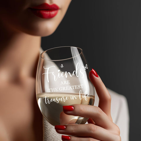 TIAOFENGZHEN Birthday gift for women wine glass ideal for celebrations
