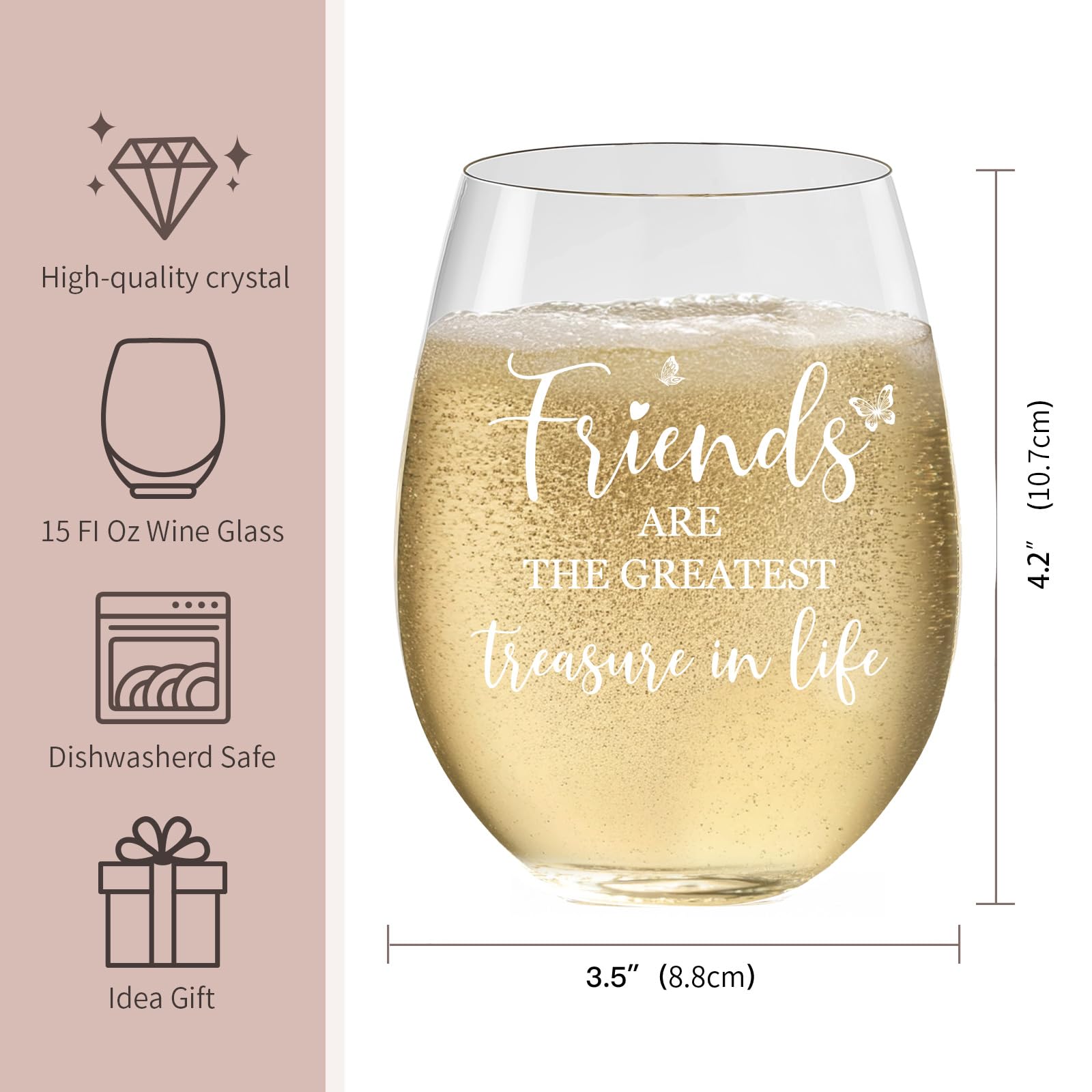 TIAOFENGZHEN Daily-use stemless wine glass for cozy nights