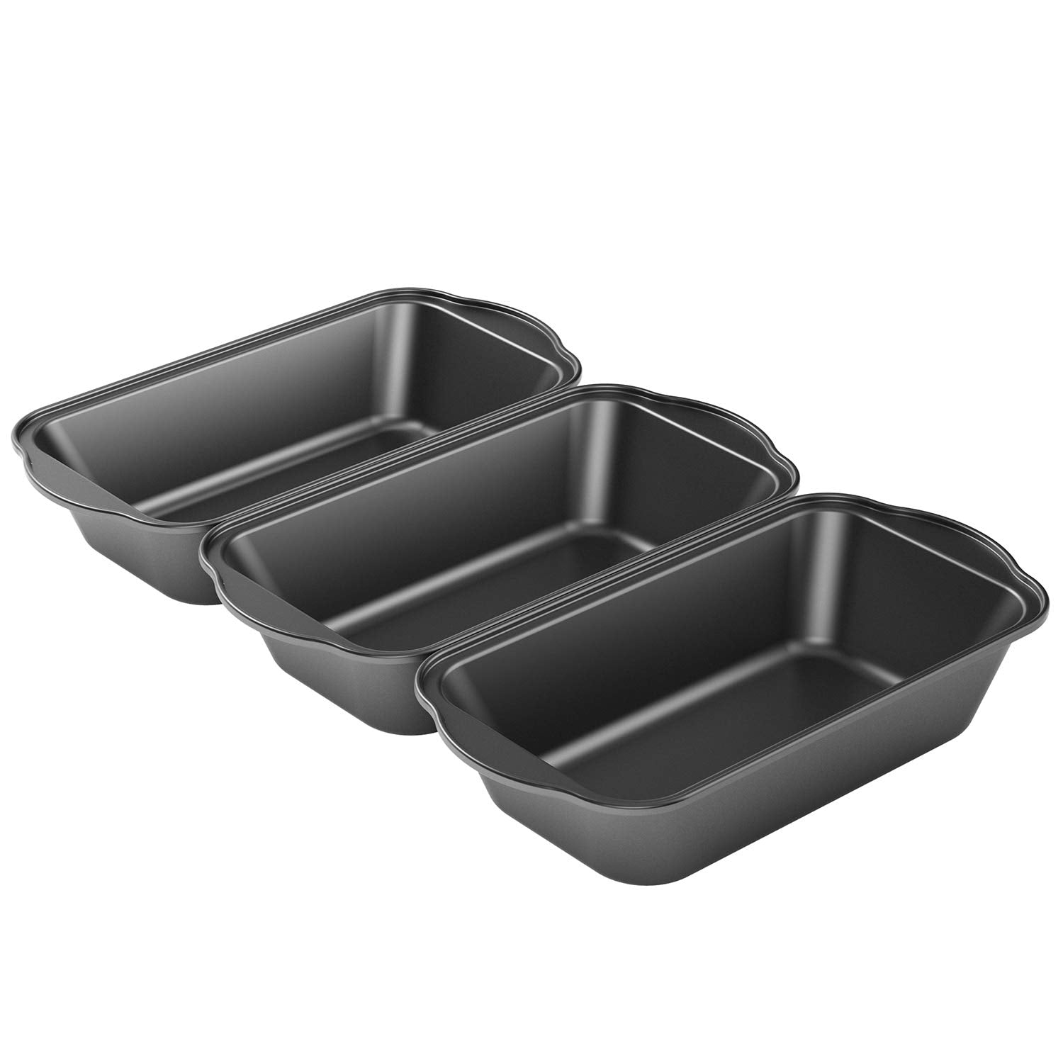Tiawudi 3-pack bread pans with large loaf focus for multiple loaves in one bake.