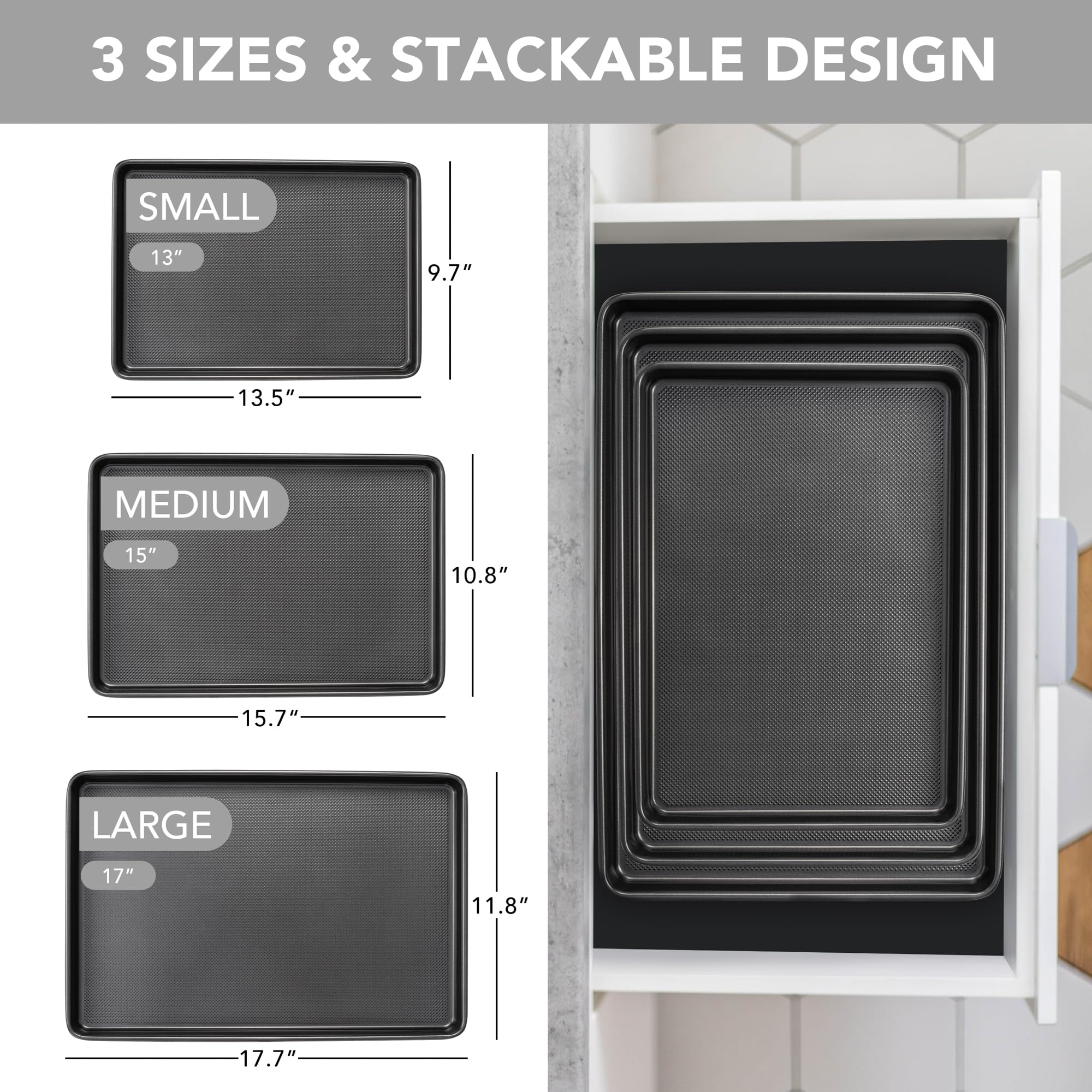 Tiawudi medium baking sheet shows even heat distribution for cookies