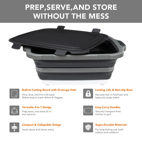 Tiawudi BBQ tub used as dishwashing and veggie soaking station.