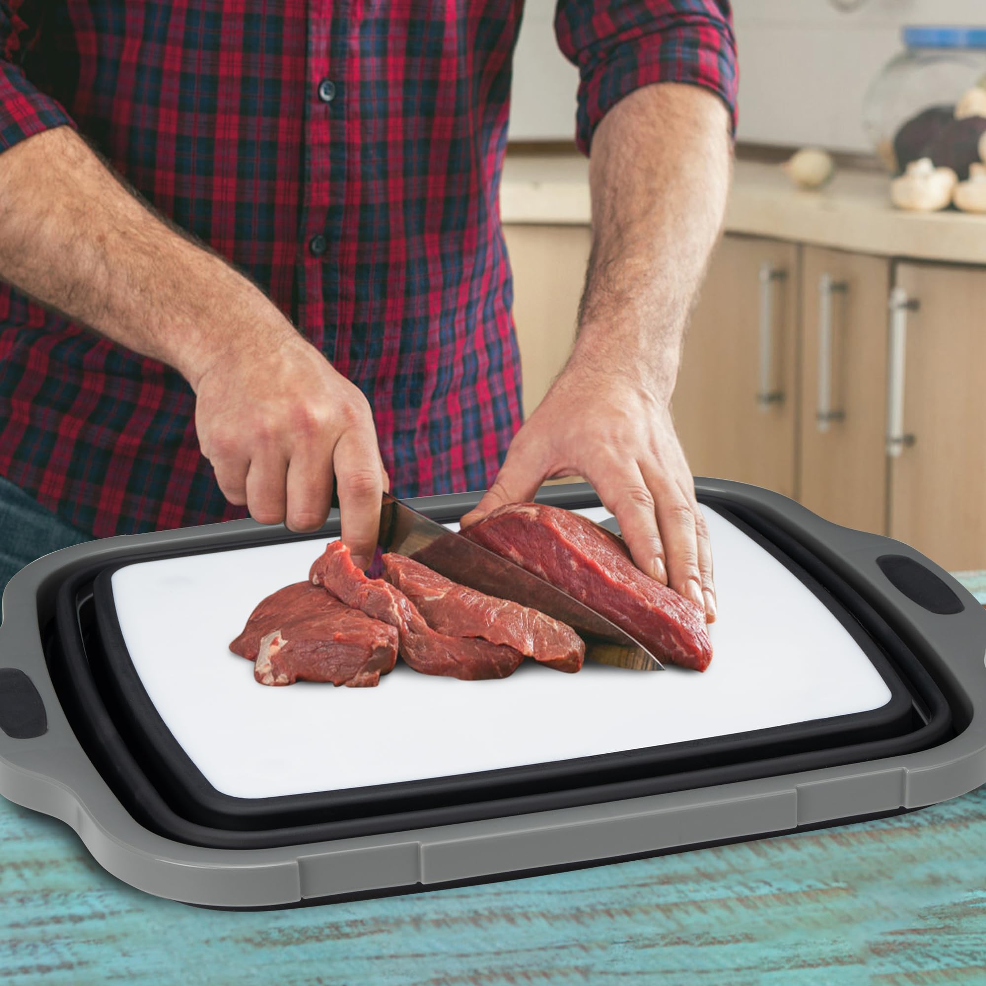 Tiawudi tub height-adjustable design shown with three positions.