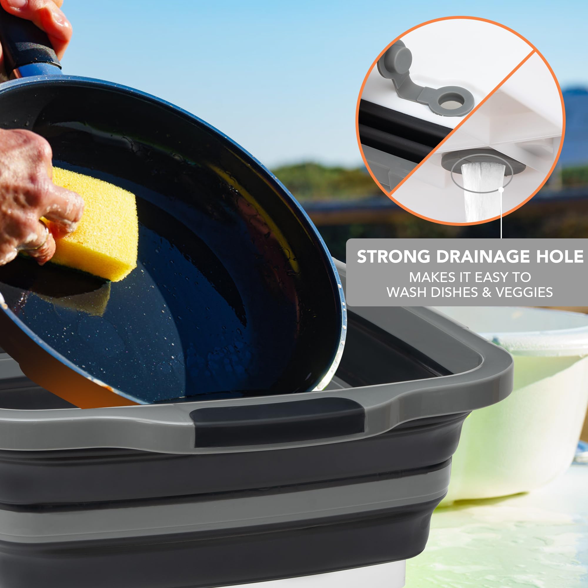 Tiawudi large-capacity tub with drain enables easy water release.