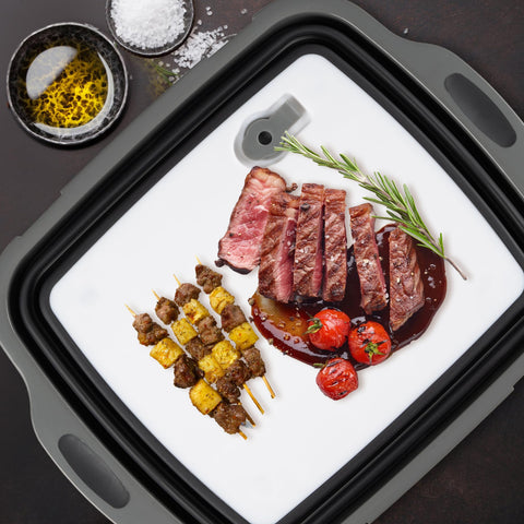 Tiawudi tub used as portable camping sink with colander option.