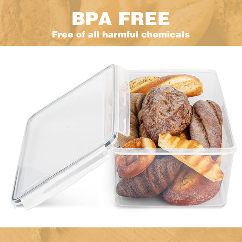 BPA-free plastic construction ensures safe food storage