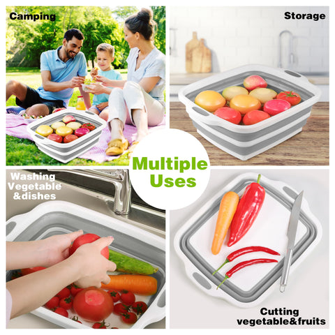 Tiawudi collapsible tub remains sturdy and non-toxic for safe meal prep.