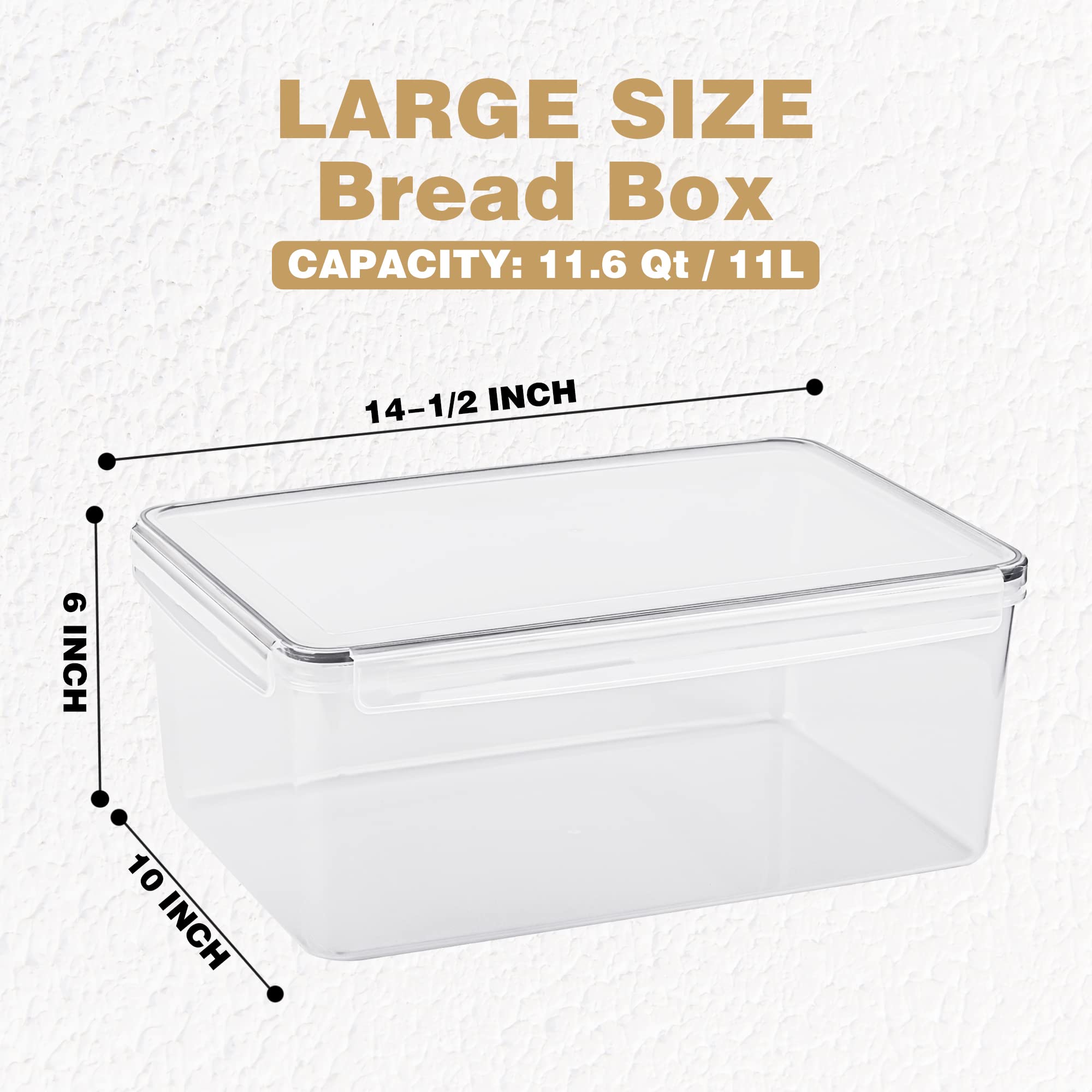 Tiawudi bread box two-pack side-angle shows compact kitchen storage