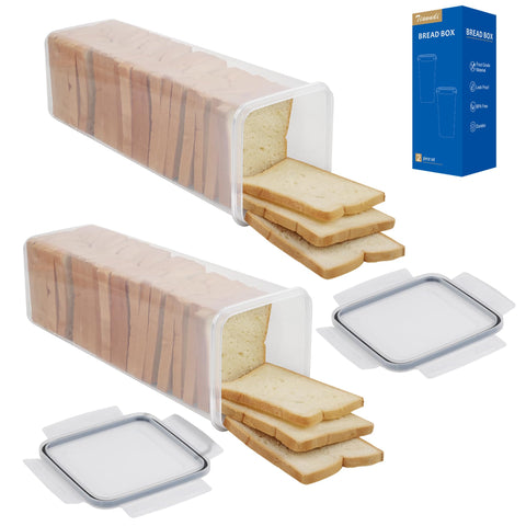 Tiawudi bread box with airtight lid preserves freshness for longer.